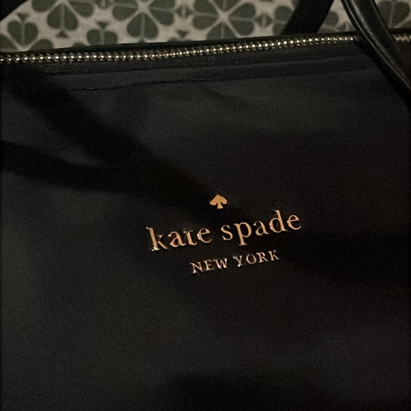 ♠️kate spade Chelsea Large Nylon Weekender Duffle Bag, Black NWT - Picture 7 of 16